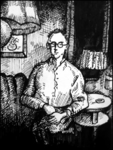 Heinrich Himmler in Lüneburg (Zeichnung: urian)