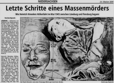 Himmlers Ende in Kreiszeitung Syke 24.0.2009