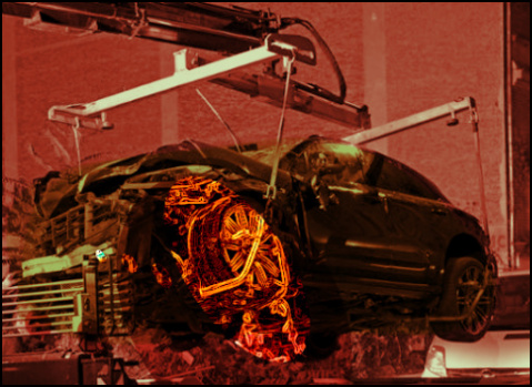 Unfallfahrzeug Berlin-Mitte 6.9.2019