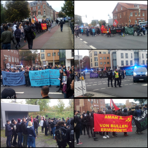 Demonstration in Stade zum Tod eines Asylbewerbers 12.10.2019 (Fotos: urian)