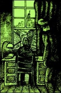 H. P. Lovecraft, Haunter of the Dark (Zeichnung: urian)