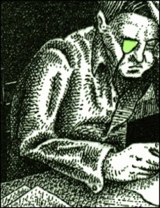 H. P. Lovecraft (Zeichnung: urian)