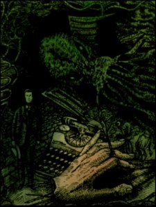 H. P. Lovecraft, Whisperer in the Dark (Zeichnung: urian)