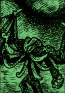 H. P. Lovecraft, Cthulhu (Zeichnung: urian)