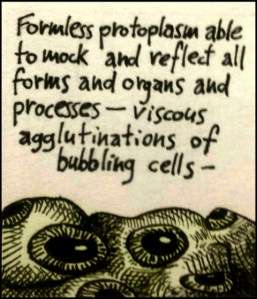 Lovecrafts shoggoths (Zeichnung: urian)