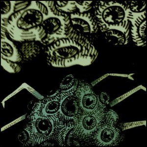 Lovecrafts shoggoths (Zeichnung: urian)