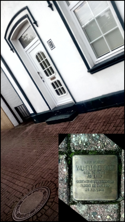 Stolperstein Wilhelmine Siebe Stade (Fotos: urian)