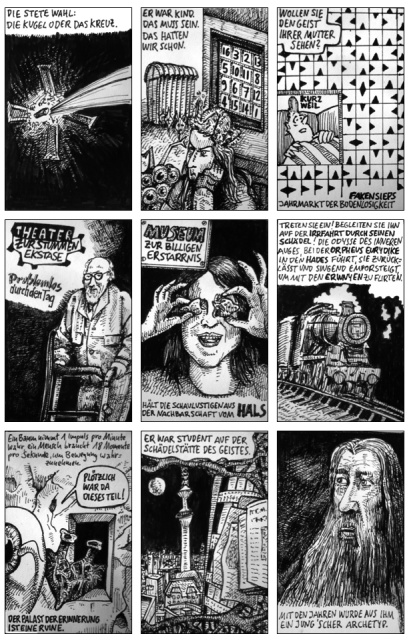 Carl Einstein, Bebuquin (Zeichnung: urian)