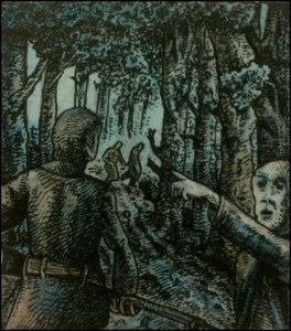 Heinrich Himmlers Verhaftung (Zeichnung: urian)