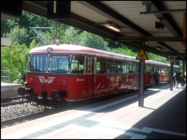 Historischer Triebwagen in Stade (Foto: urian)