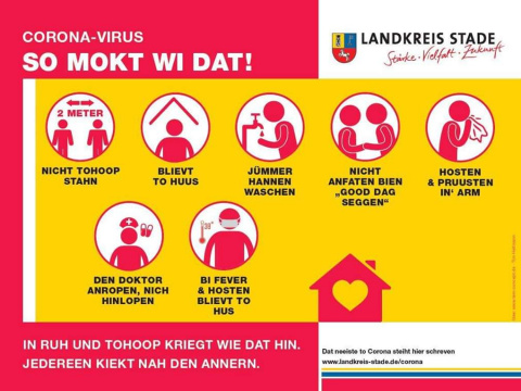 CoronaMerkzettel Landkreis Stade