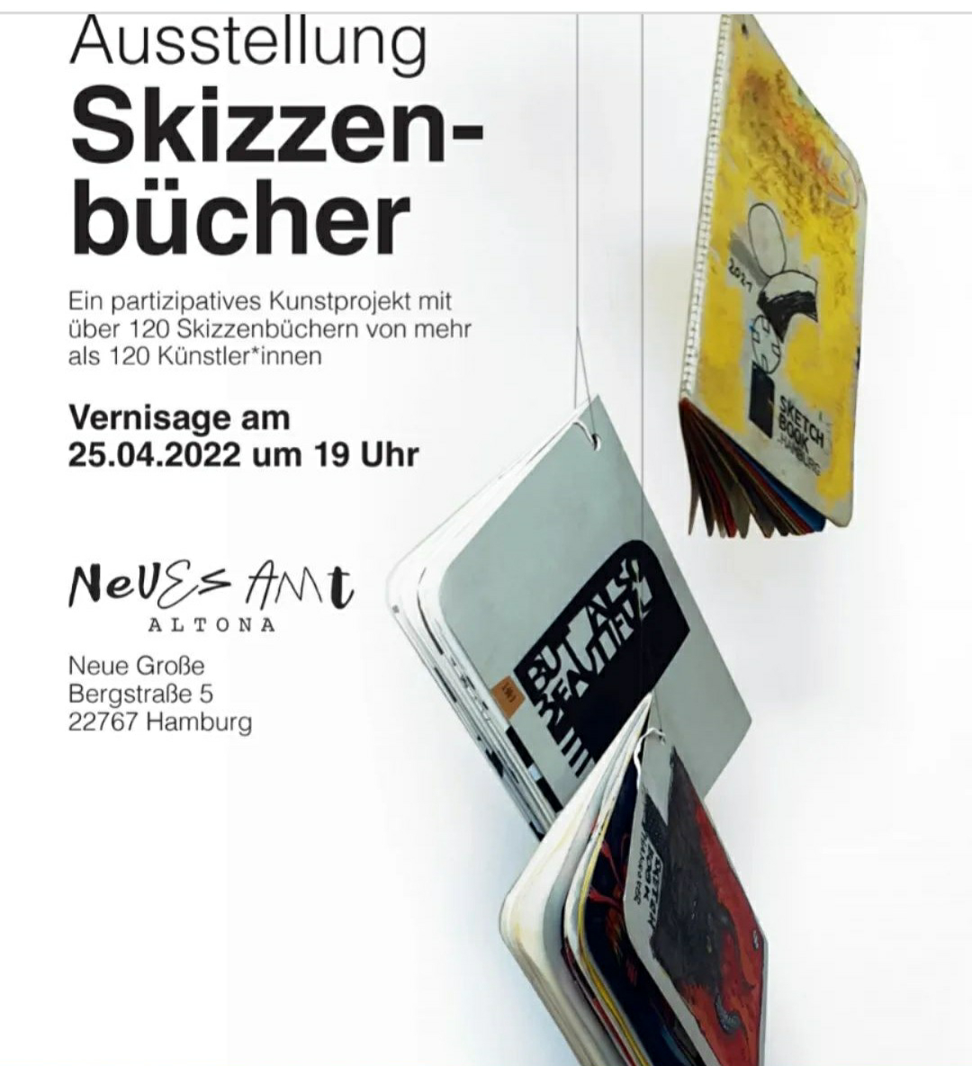 Ausstellung sketchbook hamburg Neues Amt Altona