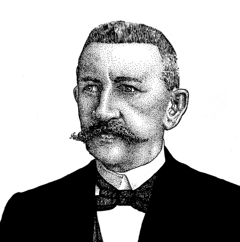 Hans Zimmermann (Zeichnung: urian)