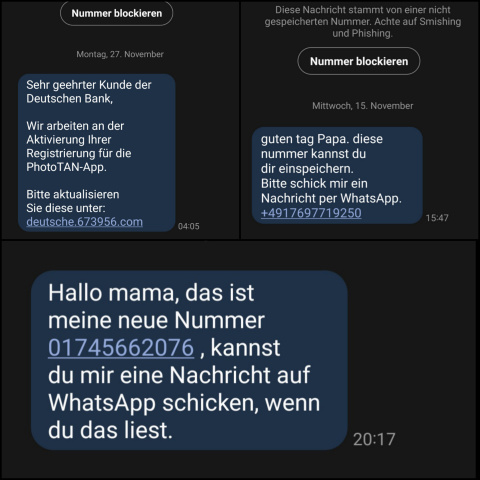 SMS von Ganoven (Bild: urian)