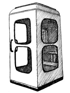Telefonzelle (Zeichnung:urian)