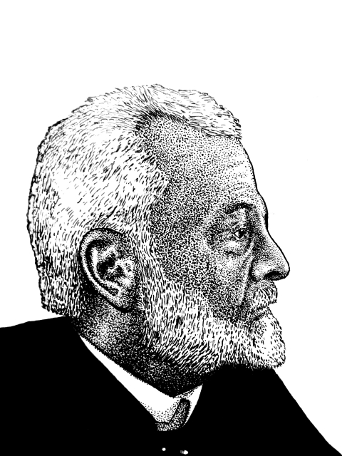 Fritz Schumacher (Zeichnung: urian)