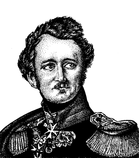 Fürst Pückler (Zeichnung: urian)