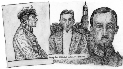 Otto Merkel (Zeichnung: urian)