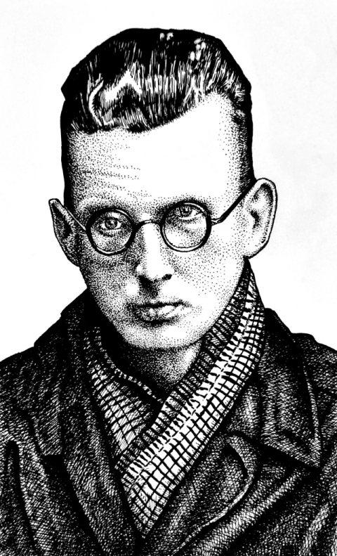 Samuel Beckett (Zeichnung: urian)