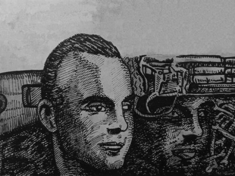 Hans-Adolf Prützmann (Zeichnung: urian)